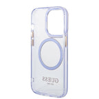 Guess MagSafe dėklas iPhone 14 Pro – violetinis -- iPhone 14 Pro