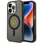 Ferrari MagSafe dėklas iPhone 14 Pro – juodas