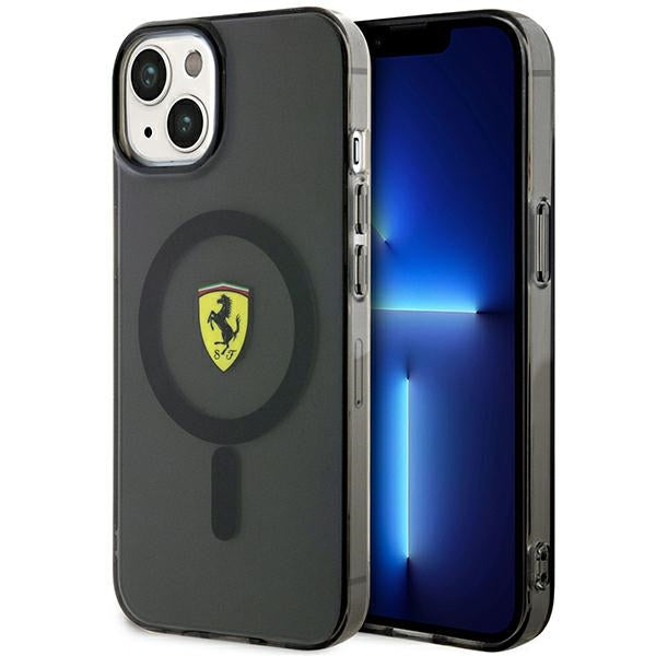 Ferrari MagSafe dėklas iPhone 14 Plus – juodas