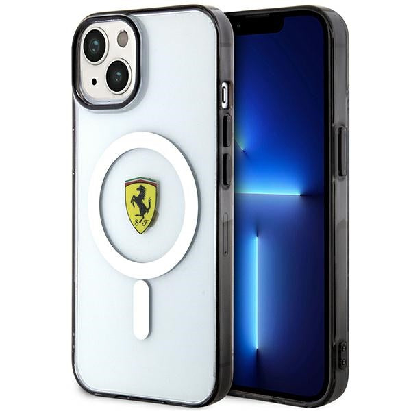 Ferrari MagSafe dėklas iPhone 14 Plus – skaidrus