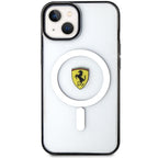 Ferrari MagSafe dėklas iPhone 14 Plus – skaidrus