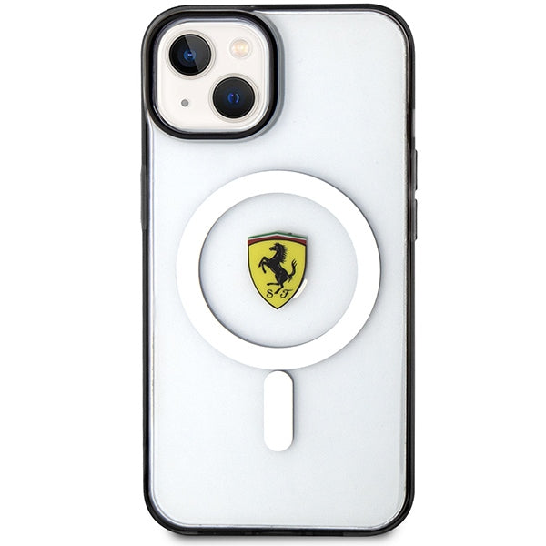 Ferrari MagSafe dėklas iPhone 14 Plus – skaidrus
