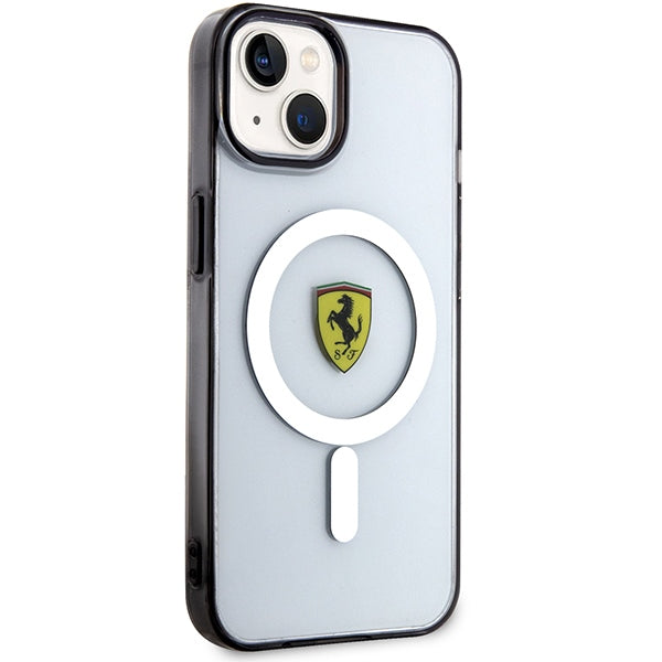 Ferrari MagSafe dėklas iPhone 14 Plus – skaidrus