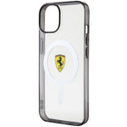 Ferrari MagSafe dėklas iPhone 14 Plus – skaidrus
