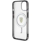 Ferrari MagSafe dėklas iPhone 14 Plus – skaidrus