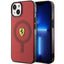 Ferrari skaidrus MagSafe dėklas iPhone 14 – raudonas