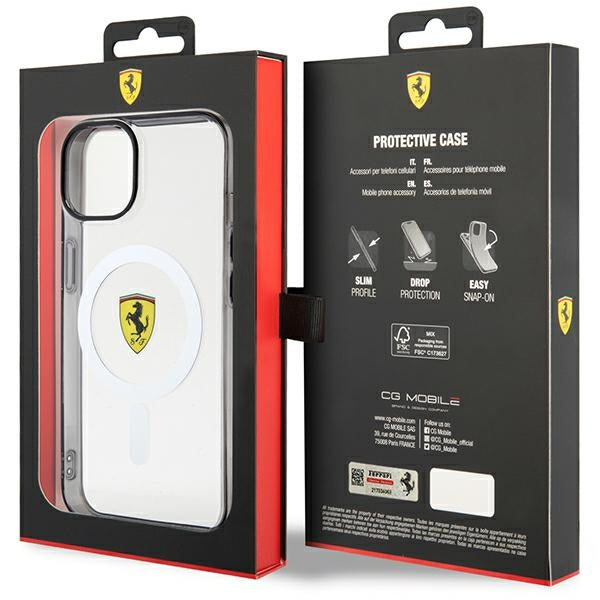 Ferrari skaidrus MagSafe dėklas iPhone 14 -- iPhone 14