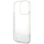 Guess Liquid Glitter Marble dėklas iPhone 14 Pro 6.1" – baltas -- iPhone 14 Pro
