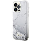 Guess dėklas iPhone 14 Pro Max – baltas (Marble)