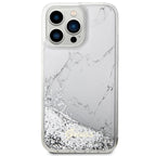 Guess dėklas iPhone 14 Pro Max – baltas (Marble)