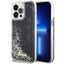 Guess Liquid Glitter Marble dėklas iPhone 14 Pro Max – juodas