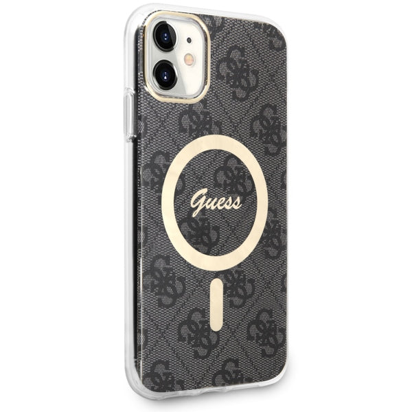 Guess 4G MagSafe dėklas iPhone 11 – juodas -- iPhone 11