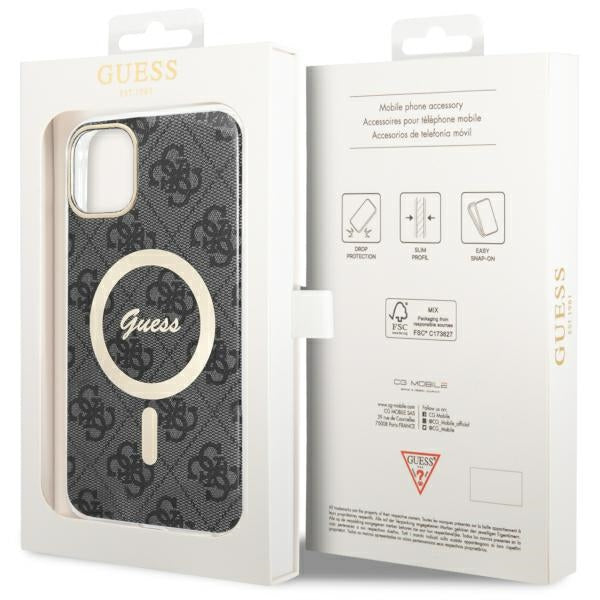 Guess 4G MagSafe dėklas iPhone 11 – juodas -- iPhone 11