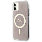 Guess 4G MagSafe dėklas iPhone 11 – rožinis -- iPhone 11