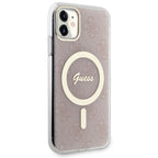 Guess 4G MagSafe dėklas iPhone 11 – rožinis -- iPhone 11