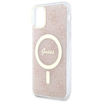 Guess 4G MagSafe dėklas iPhone 11 – rožinis -- iPhone 11