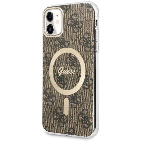 Guess 4G MagSafe dėklas iPhone 11 – rudas -- iPhone 11