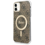 Guess 4G MagSafe dėklas iPhone 11 – rudas -- iPhone 11