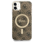 Guess 4G MagSafe dėklas iPhone 11 – rudas -- iPhone 11