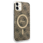 Guess 4G MagSafe dėklas iPhone 11 – rudas -- iPhone 11