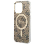 Guess 4G MagSafe dėklas iPhone 13/13 Pro – rudas