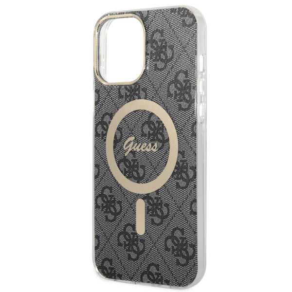Guess 4G MagSafe dėklas iPhone 13 Pro Max – juodas