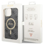 Guess 4G MagSafe dėklas iPhone 13 Pro Max – juodas