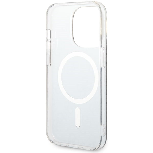 Guess 4G MagSafe dėklas iPhone 14 Pro – juodas