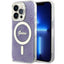 Guess 4G MagSafe dėklas iPhone 14 Pro – violetinis