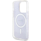 Guess 4G MagSafe dėklas iPhone 14 Pro – violetinis