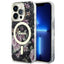 Guess MagSafe dėklas iPhone 14 Pro – juodas, gėlės