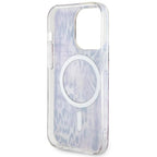 Guess MagSafe dėklas iPhone 14 Pro – rožinis, leopardas