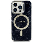 Guess MagSafe dėklas iPhone 14 Pro – juodas marmuras -- iPhone 14 Pro