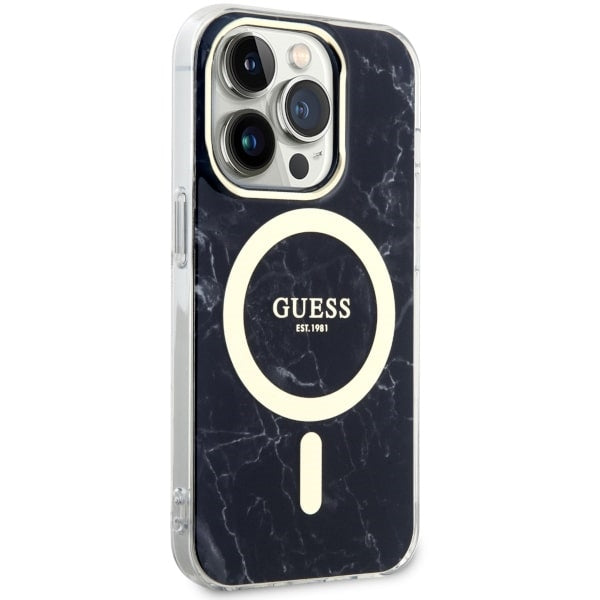 Guess MagSafe dėklas iPhone 14 Pro – juodas marmuras -- iPhone 14 Pro