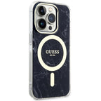 Guess MagSafe dėklas iPhone 14 Pro – juodas marmuras -- iPhone 14 Pro