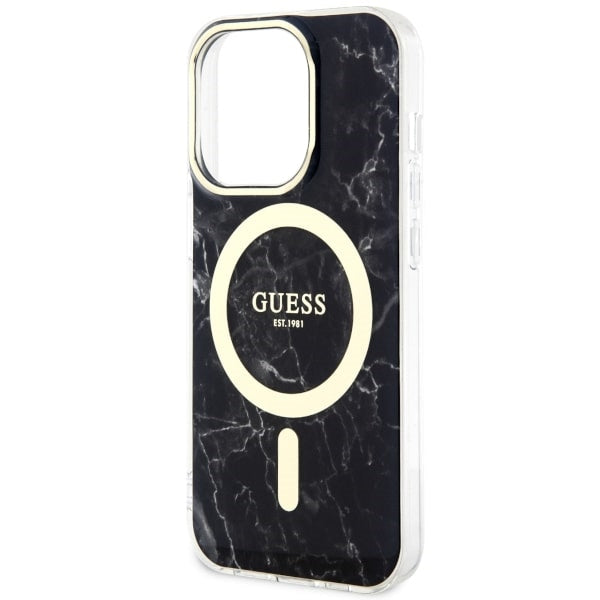 Guess MagSafe dėklas iPhone 14 Pro – juodas marmuras -- iPhone 14 Pro