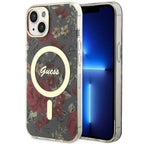 Guess MagSafe dėklas iPhone 14 Plus – žalias/khaki