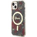 Guess MagSafe dėklas iPhone 14 Plus – žalias/khaki