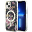 Guess MagSafe dėklas iPhone 14 Plus – juodas, gėlės -- iPhone 14 Plus