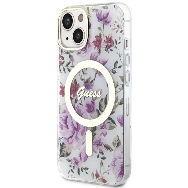 Guess MagSafe dėklas iPhone 14 Plus – skaidrus
