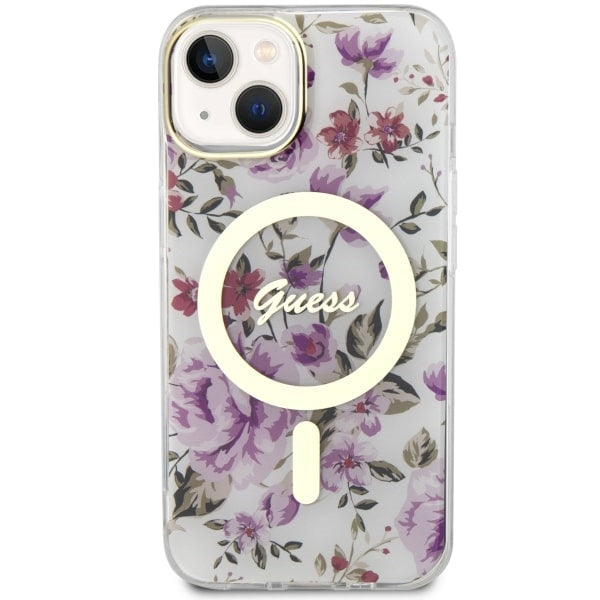Guess MagSafe dėklas iPhone 14 Plus – skaidrus