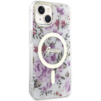 Guess MagSafe dėklas iPhone 14 Plus – skaidrus