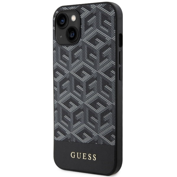 Guess MagSafe dėklas iPhone 14 Plus – juodas