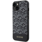 Guess MagSafe dėklas iPhone 14 Plus – juodas