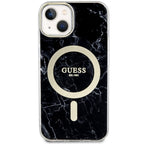 Guess Marble MagSafe dėklas iPhone 14 Plus – juodas -- iPhone 14 Plus