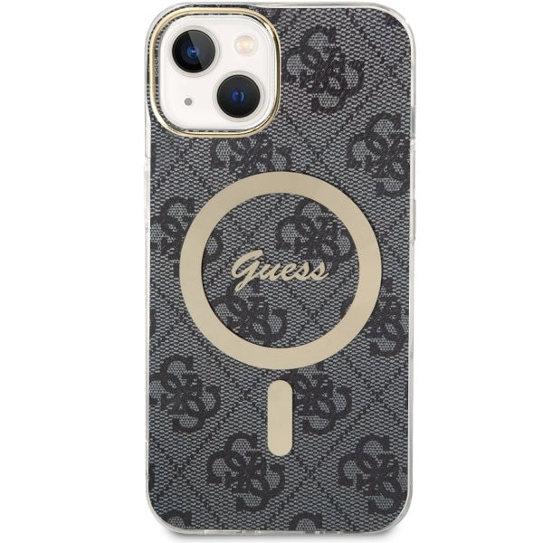 Guess 4G MagSafe dėklas iPhone 14 – juodas