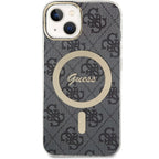 Guess 4G MagSafe dėklas iPhone 14 – juodas