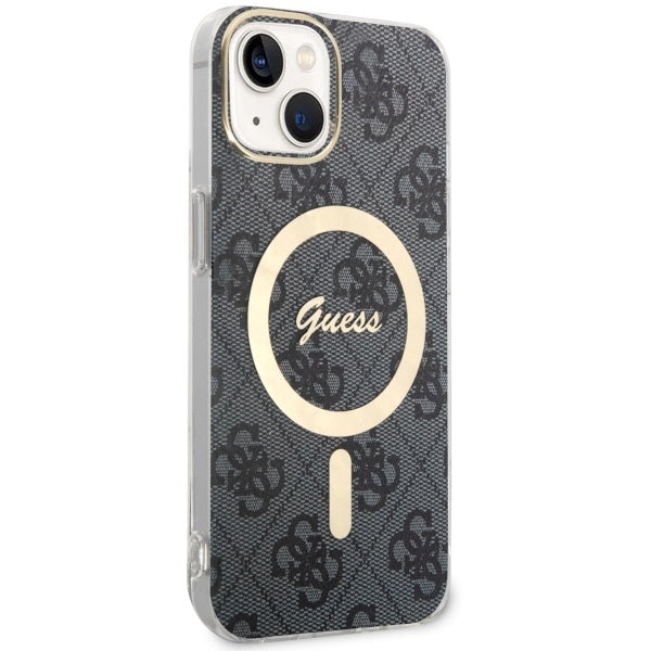 Guess 4G MagSafe dėklas iPhone 14 – juodas