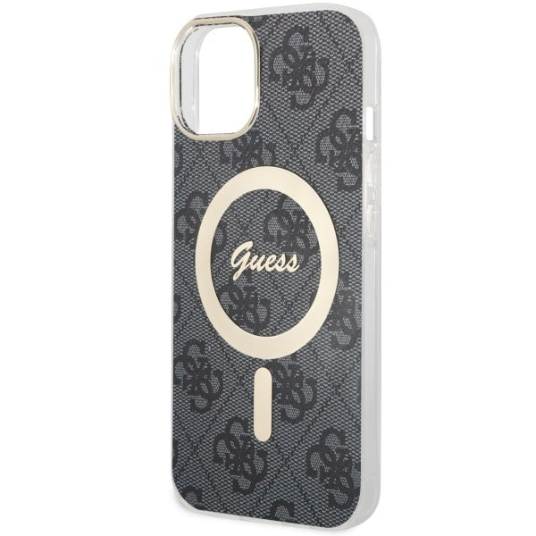 Guess 4G MagSafe dėklas iPhone 14 – juodas