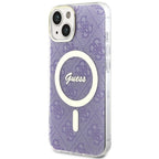 Guess MagSafe dėklas iPhone 14 – violetinis
